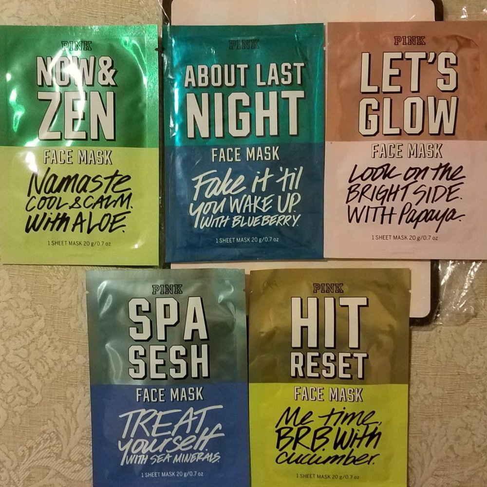 5 VICTORIA'S SECRET PINK 20g/0.07oz Masks